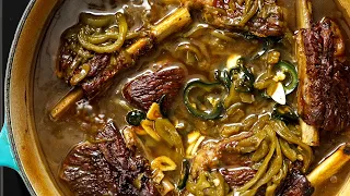 no stock no wine green pepper braised short ribs
