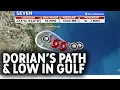 Tracking Dorian and a tropical low in the Gulf