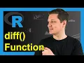 diff Function in R 2 Examples How to Calculate the Difference with without Lag