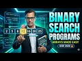 Arrays Binary Search Programs Computer Application ICSE Class 10 sirtarunrupani STaR ICSE