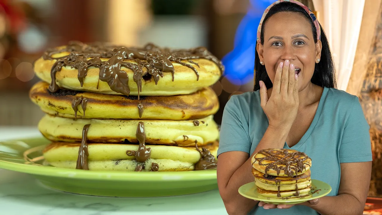 Como fazer Panqueca com Nutella - How to make Pancake with Nutella #013