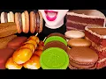 Download Lagu ASMR Chocolate Cake Macaron ice Cream 초콜릿 케이크 마카롱 먹방 Mukbang, Eating