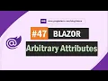 Arbitrary attributes and parameters in Blazor