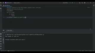 Find Max and Min Values in a List Without Built-in Functions Python