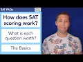 SAT Scoring Basics How is the test scored What is each question worth