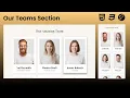 Create a Responsive Team Section with HTML CSS
