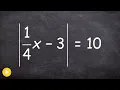 Easily Solve an Absolute Value Equation With a Fraction
