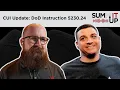 CUI Update DoD Instruction 5230 24