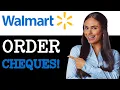 How To Order Cheques From Walmart 2025