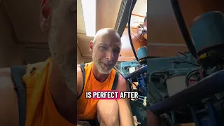 Transmission is in and and she’s running !! #fyp #sailing #boat #diy #perkins