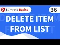 Slimrate Basics 36 delete item from list