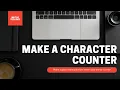 Character Counter using CSS and Javascript Mini Project 100 working