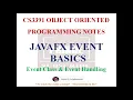 JAVAFX EVENT BASICS NOTES CS3391 OBJECT ORIENTED PROGRAMMING NOTES 2021 REGULATION CSE