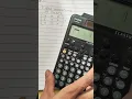 fx 991 cw determinants 3 3 matrix