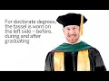 How to Wear Your Cap and Gown - Doctorate