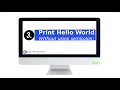 Print hello world without semicolon in C programming