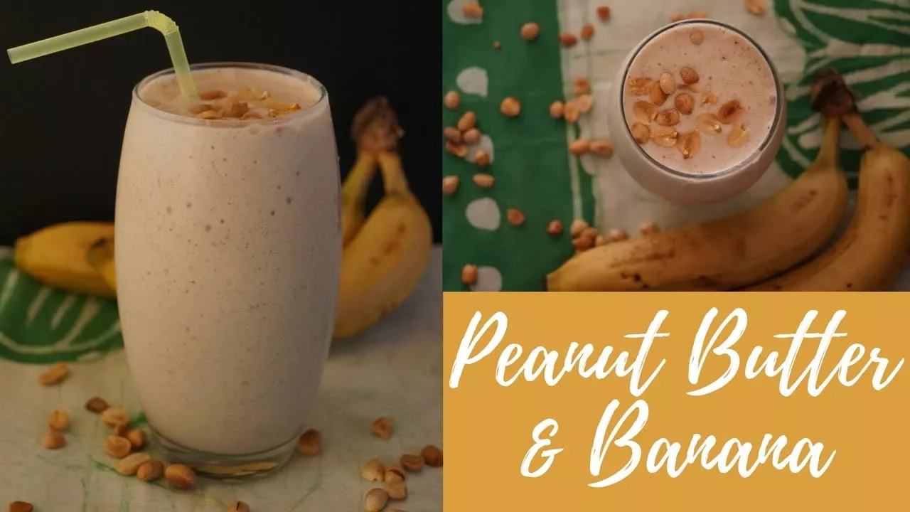 Peanut Butter & Banana Smoothie   VEGAN