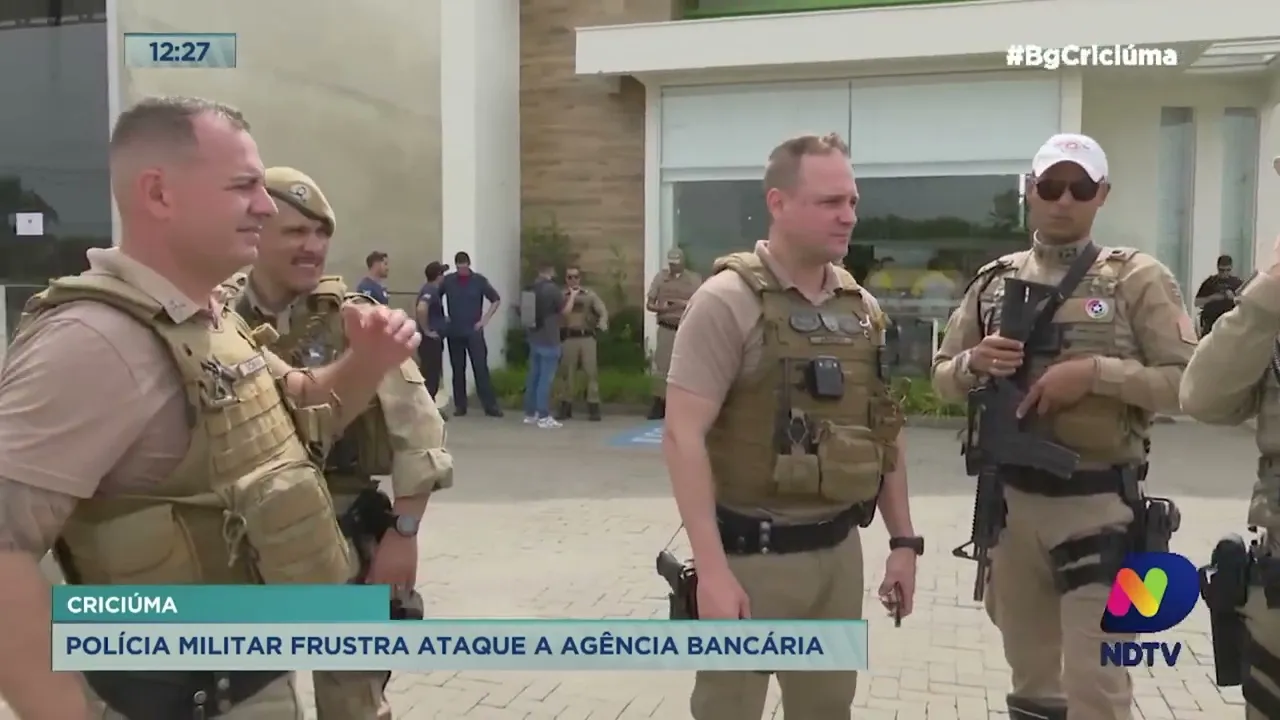 Polícia Militar frustra ataque a agência bancária em Criciúma