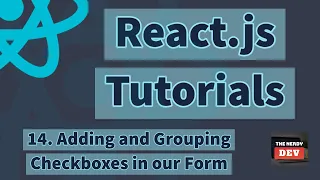 React js Tutorials - Adding and Grouping Checkboxes in our Form