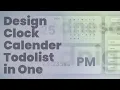 Design a Clock and Calendar by HTML CSS JS in ASMR and No Talking