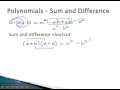 Multiply Sum and Difference Polynomials