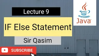 IF Else Statement Program in java for beginners Lecture 9 Tutorial in