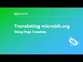 Translating microbit org - Using Page Translate
