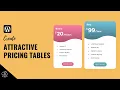 How to Create Cool Pricing Tables in Gutenberg WordPress Tutorial for Beginners