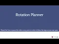 Rotation Planner