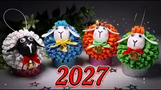 π₯π₯ Make cute sheep as gifts! π Symbol of 2027. Christmas Decorations DIY