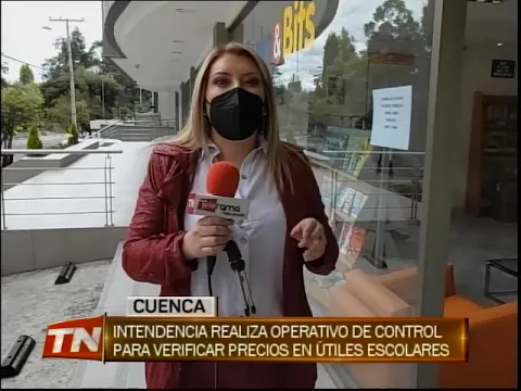 Intendente realiza operativos de control para verificar precios en útiles escolares