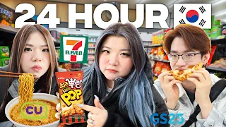 Eating ONLY Korean Convenience Store Foods for 24 Hours!
