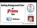 Setting Background color of Swing jFrame in Netbeans