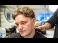 Guy with PERFECT Hair Got a WAVY Long on Top Taper Fade Haircut