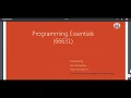 Programming Essential 66631 Chap 3 4
