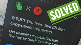 Unlimited copy paste from stackoverflow you have 2 free copy paste remaining solved