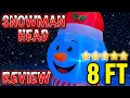 GIANT 8FT SNOWMAN HEAD Enchanted Forest Inflatable Review