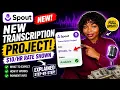 I Found a New Spout Transcription Project Rate Explained
