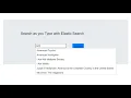 Create a autocomplete System in Elastic Search Frontend backend