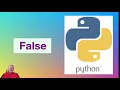 Python keyword reference FALSE