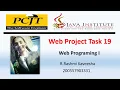 Java institute Web Programing 1 Task 19