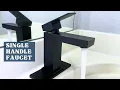 Single-handle bathroom faucet Install - ALWEN matte black