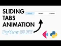 Animated Tab Switcher in Python Flet Smooth UI Animation Tutorial