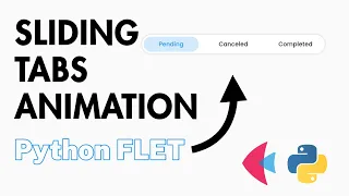 Animated Tab Switcher in Python Flet Smooth UI Animation Tutorial