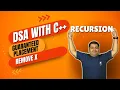 Remove X Recursion DSA Playlist using C Beginner to Pro Placement Approach