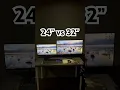 Download Lagu 24” vs 32” Monitor Side by Side #shorts #monitor #comparasion #display