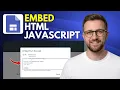 How to embed HTML and JavaScript in new Google Sites Step By Step 2026