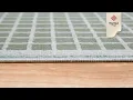 Hafwen Olive Grid Area Rug