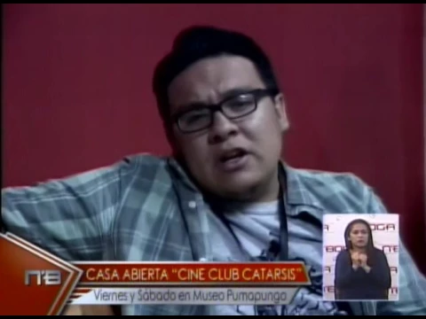 Casa abierta Cine Club Catarsis viernes y sábado en Museo Pumapungo