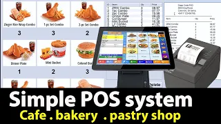 simple pos system for small business with Bill Printing in java Touch screen POS